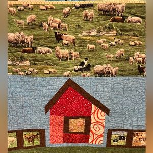 Baby quilt, handmade